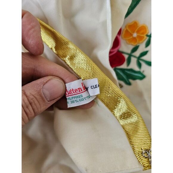 Vintage House of Hatten Christmas tree skirt Santa gold red velvet - Picture 9 of 10